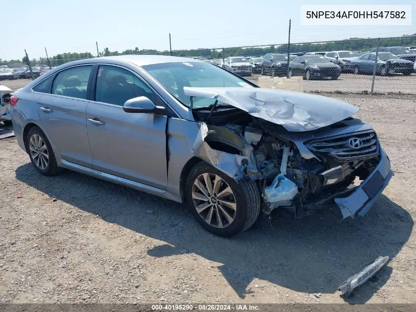 5NPE34AF0HH547582 2017 Hyundai Sonata Sport