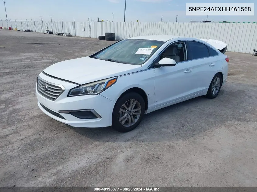 2017 Hyundai Sonata VIN: 5NPE24AFXHH461568 Lot: 40195877