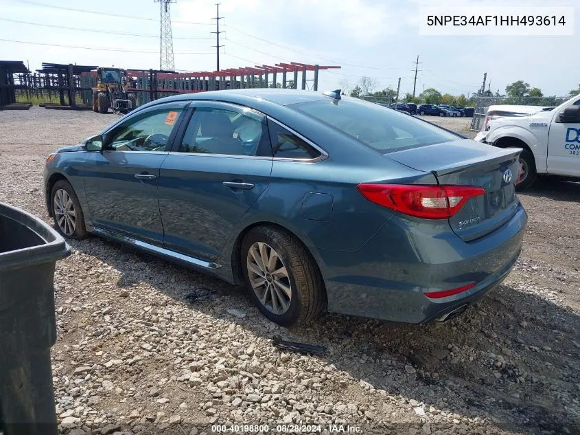 2017 Hyundai Sonata Sport VIN: 5NPE34AF1HH493614 Lot: 40198800