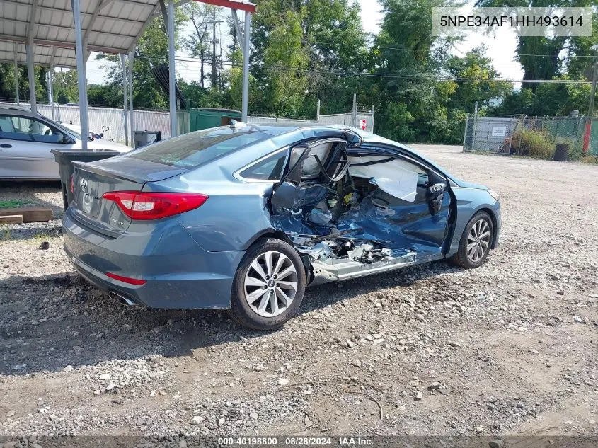 5NPE34AF1HH493614 2017 Hyundai Sonata Sport