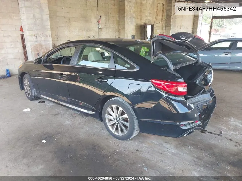 5NPE34AF7HH456342 2017 Hyundai Sonata Sport