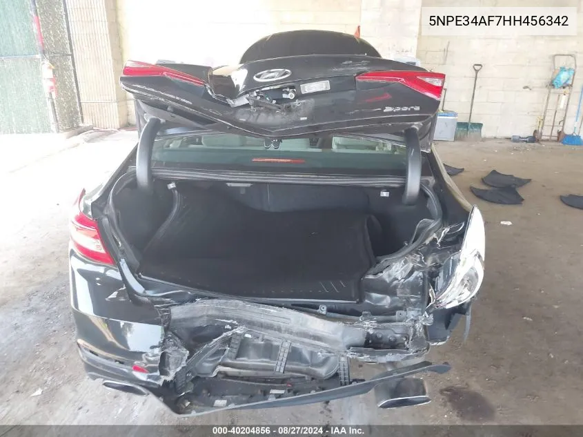 5NPE34AF7HH456342 2017 Hyundai Sonata Sport