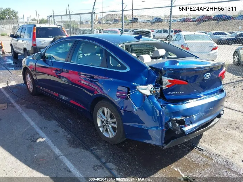 5NPE24AF2HH561311 2017 Hyundai Sonata