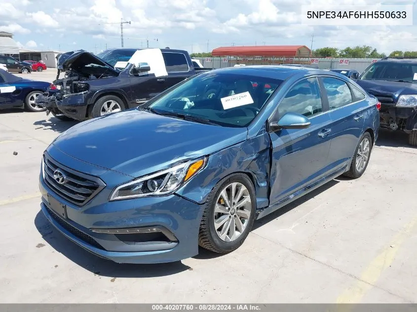 5NPE34AF6HH550633 2017 Hyundai Sonata Sport