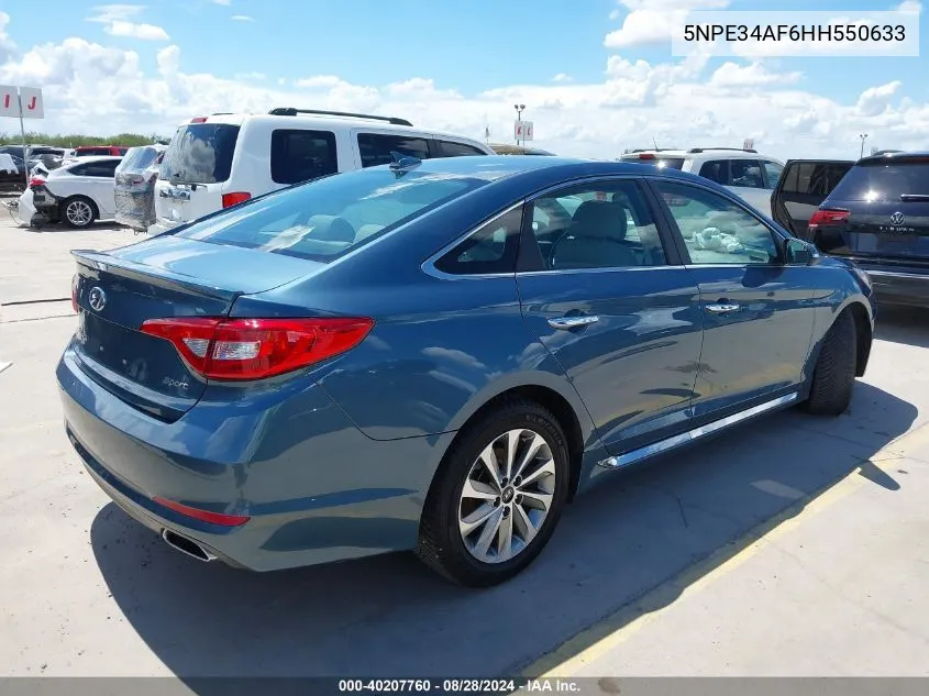 5NPE34AF6HH550633 2017 Hyundai Sonata Sport