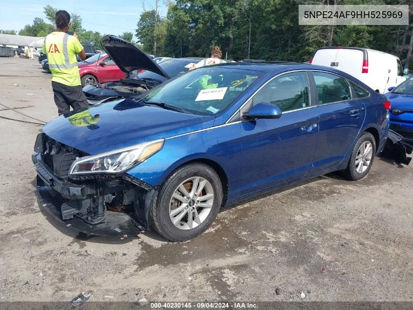 2017 Hyundai Sonata Se VIN: 5NPE24AF9HH525969 Lot: 40230145