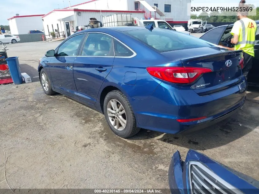 2017 Hyundai Sonata Se VIN: 5NPE24AF9HH525969 Lot: 40230145