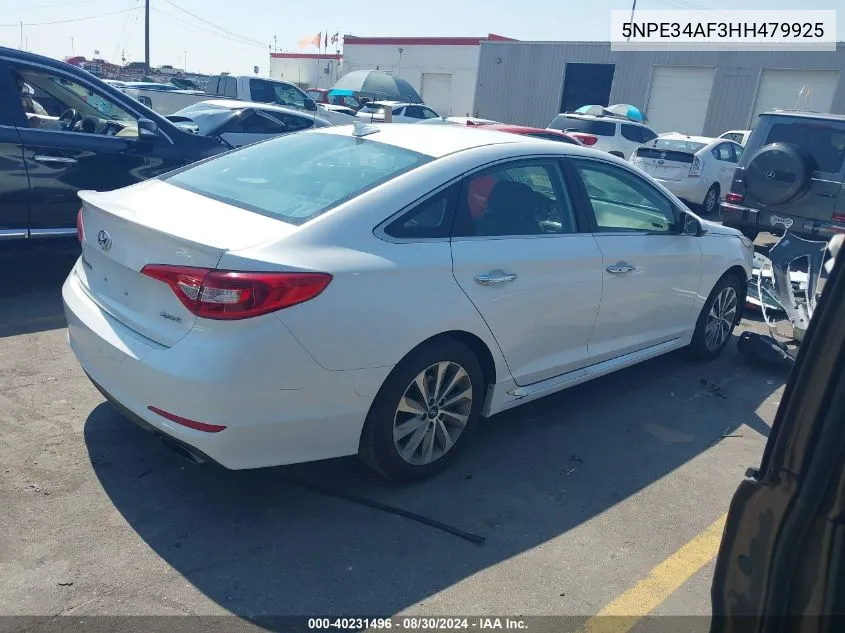 5NPE34AF3HH479925 2017 Hyundai Sonata Sport