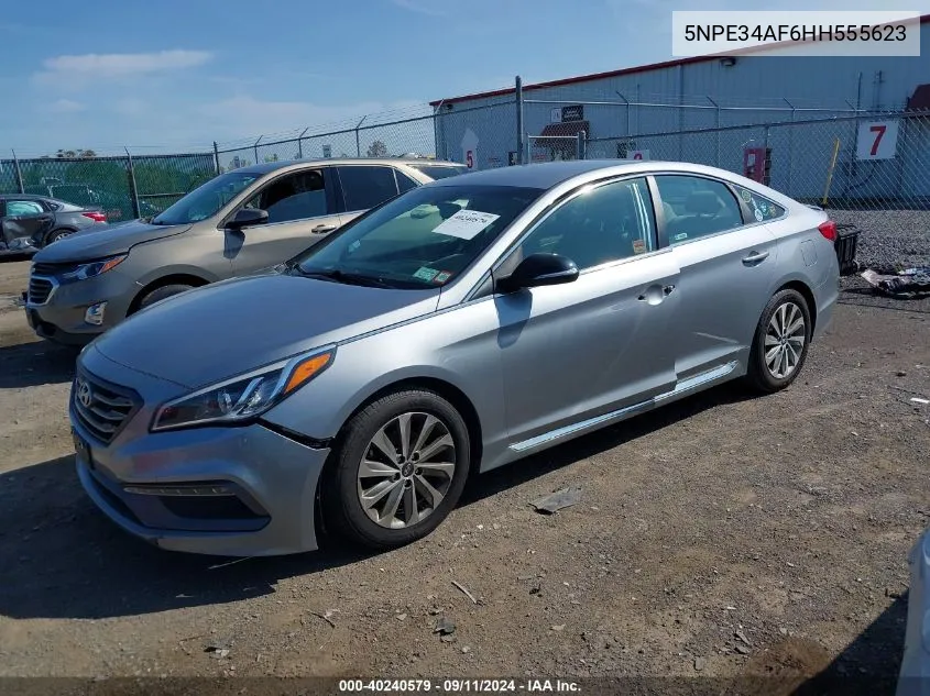 2017 Hyundai Sonata Sport/Limited VIN: 5NPE34AF6HH555623 Lot: 40240579