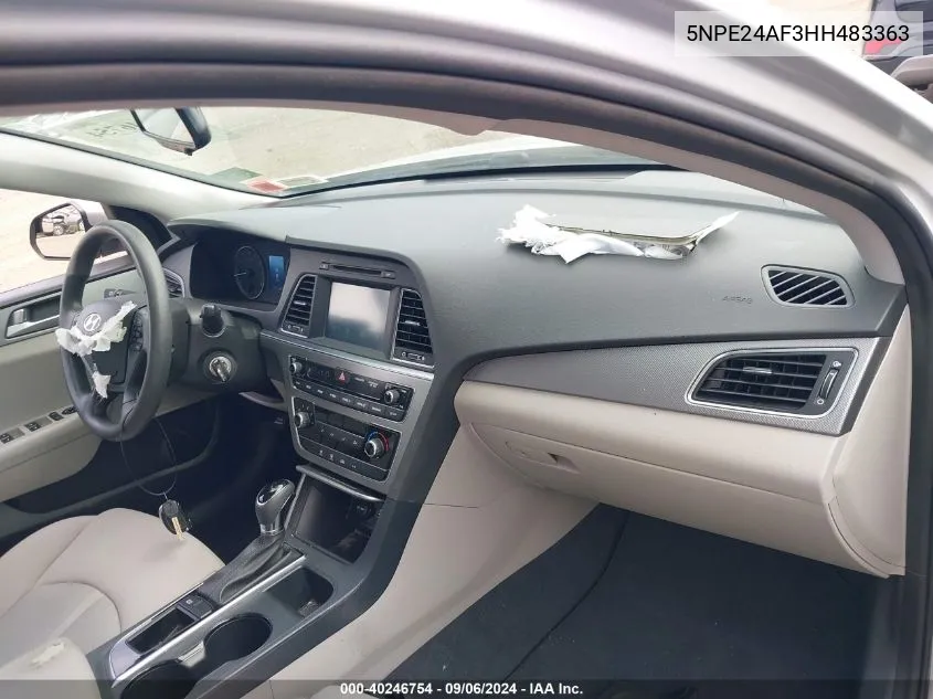 5NPE24AF3HH483363 2017 Hyundai Sonata Se