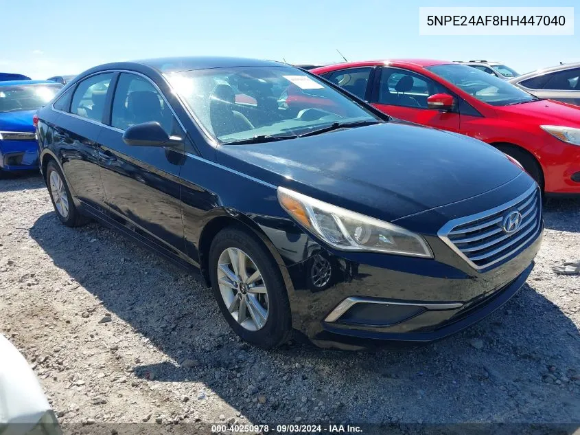 2017 Hyundai Sonata VIN: 5NPE24AF8HH447040 Lot: 40250978