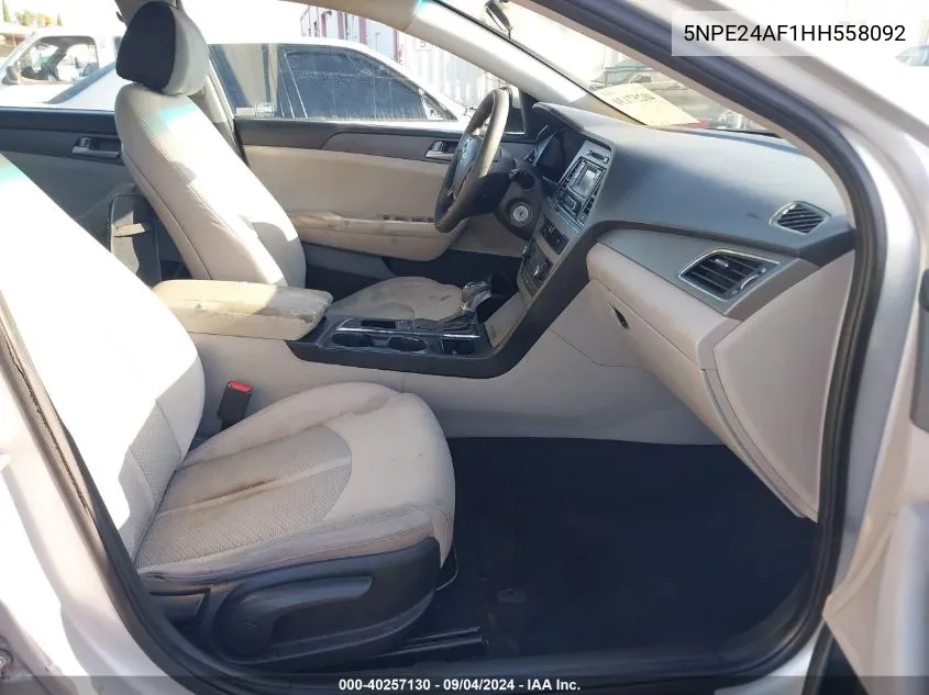 5NPE24AF1HH558092 2017 Hyundai Sonata Se