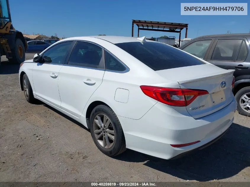 2017 Hyundai Sonata Se VIN: 5NPE24AF9HH479706 Lot: 40259819