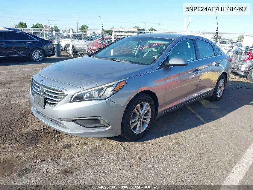 2017 Hyundai Sonata VIN: 5NPE24AF7HH484497 Lot: 40262345