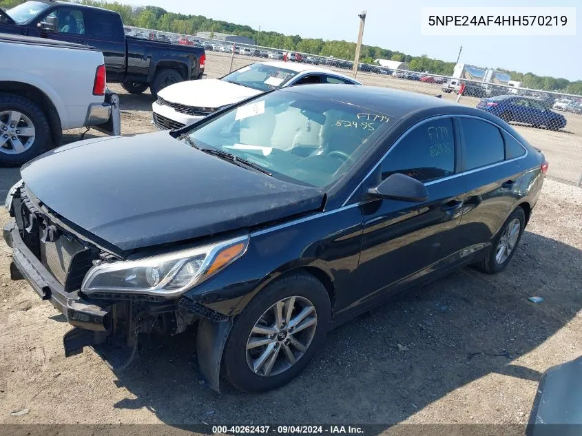 5NPE24AF4HH570219 2017 Hyundai Sonata