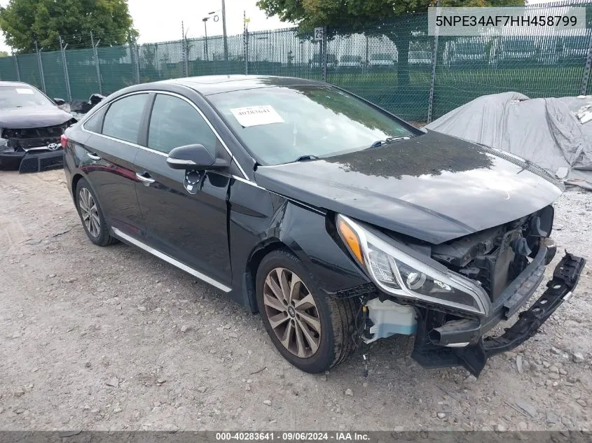 2017 Hyundai Sonata Sport VIN: 5NPE34AF7HH458799 Lot: 40283641