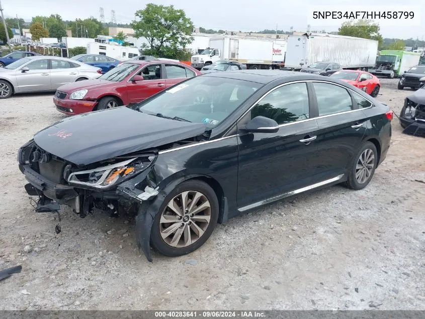 2017 Hyundai Sonata Sport VIN: 5NPE34AF7HH458799 Lot: 40283641