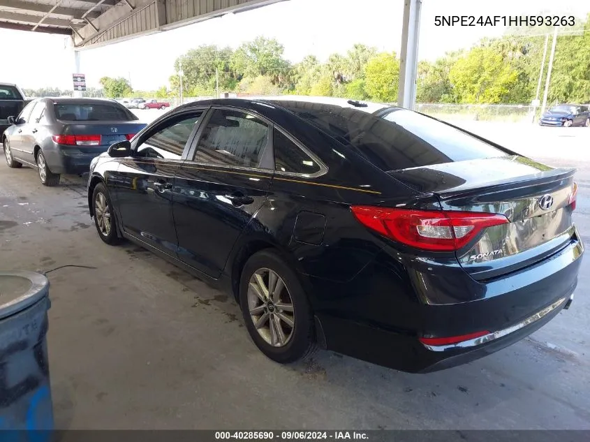 5NPE24AF1HH593263 2017 Hyundai Sonata Se