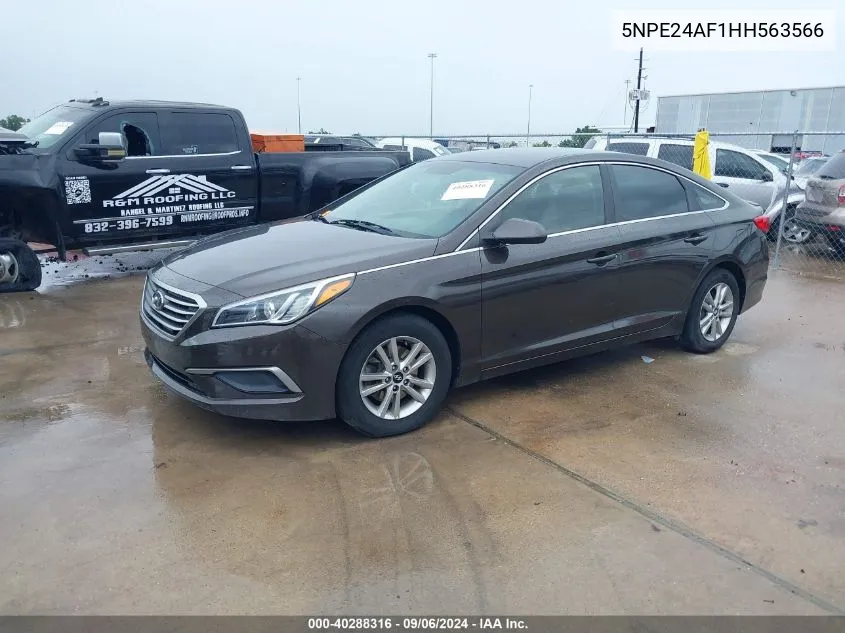 2017 Hyundai Sonata VIN: 5NPE24AF1HH563566 Lot: 40288316