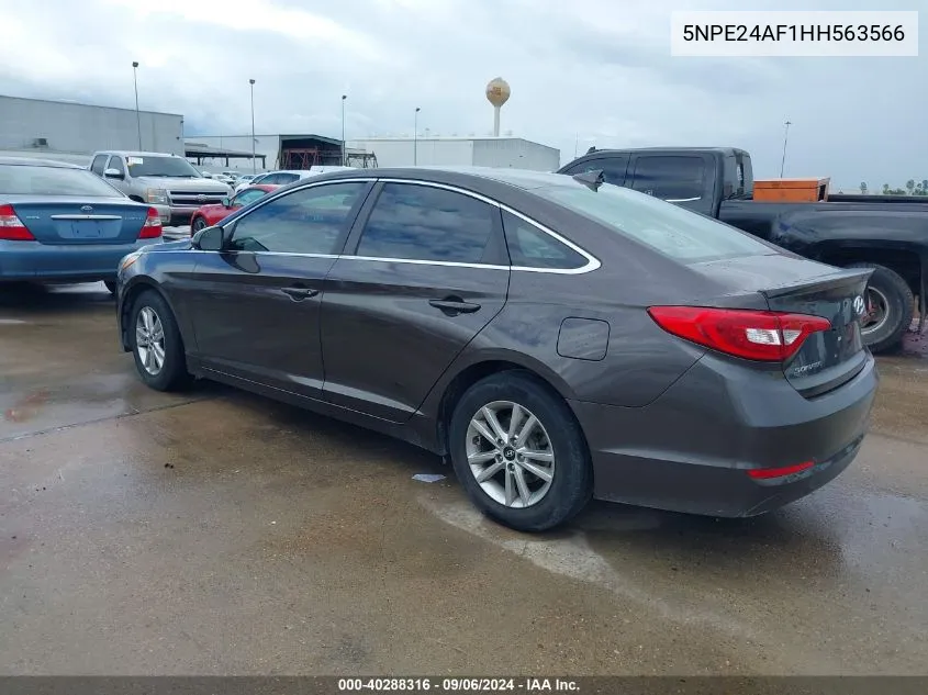 2017 Hyundai Sonata VIN: 5NPE24AF1HH563566 Lot: 40288316