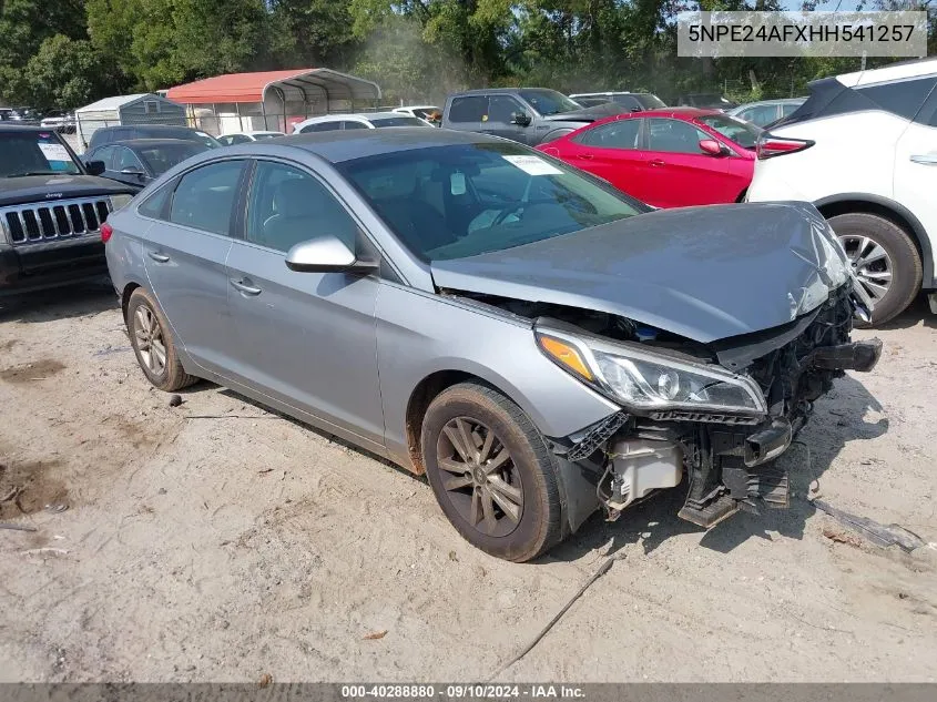 5NPE24AFXHH541257 2017 Hyundai Sonata