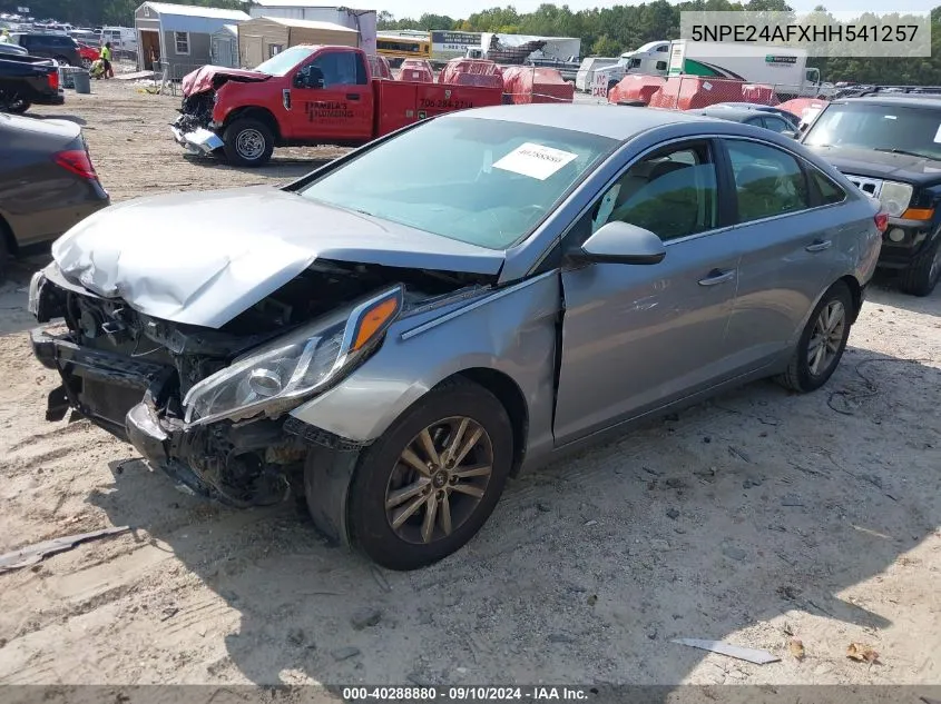 2017 Hyundai Sonata VIN: 5NPE24AFXHH541257 Lot: 40288880