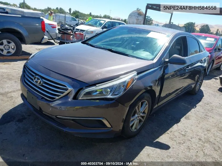 2017 Hyundai Sonata VIN: 5NPE24AF8HH584558 Lot: 40303704