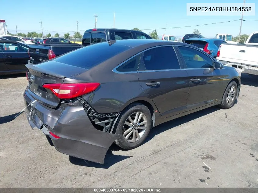 2017 Hyundai Sonata VIN: 5NPE24AF8HH584558 Lot: 40303704