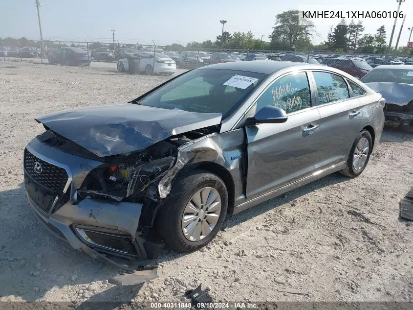 KMHE24L1XHA060106 2017 Hyundai Sonata Hybrid/Se