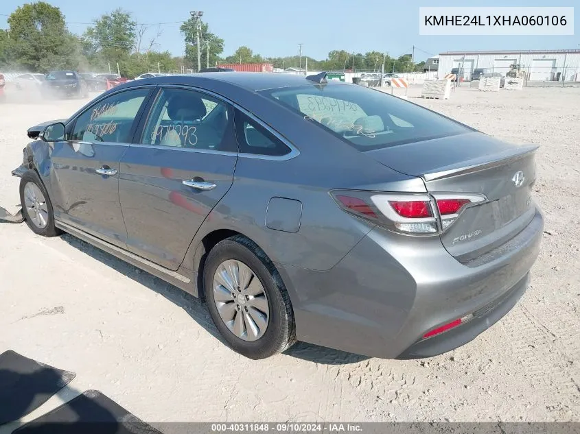 KMHE24L1XHA060106 2017 Hyundai Sonata Hybrid/Se