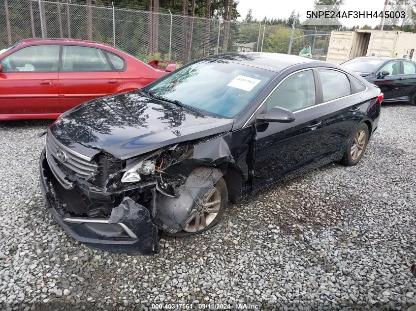 2017 Hyundai Sonata Se VIN: 5NPE24AF3HH445003 Lot: 40317561