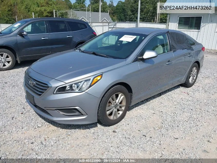 2017 Hyundai Sonata VIN: 5NPE24AF2HH473262 Lot: 40323980