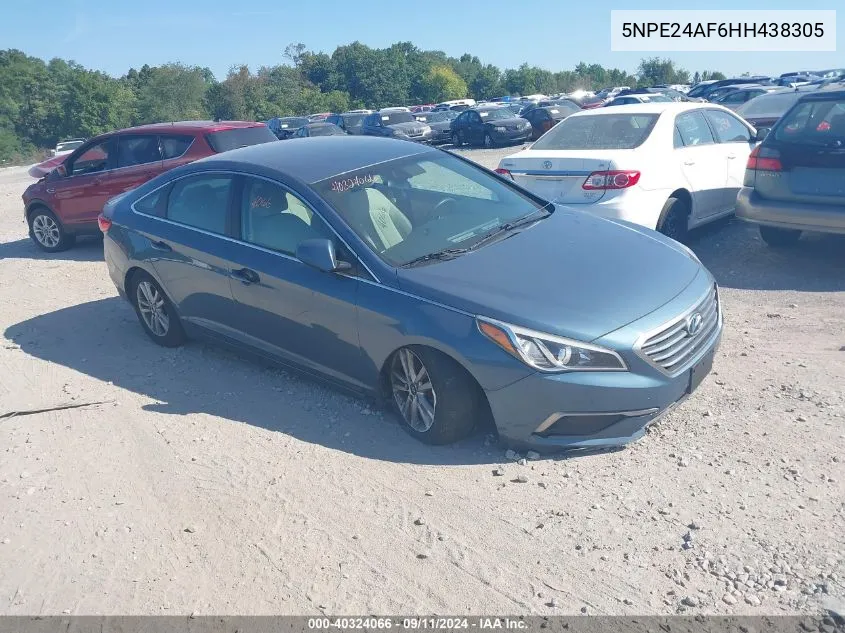 5NPE24AF6HH438305 2017 Hyundai Sonata Se