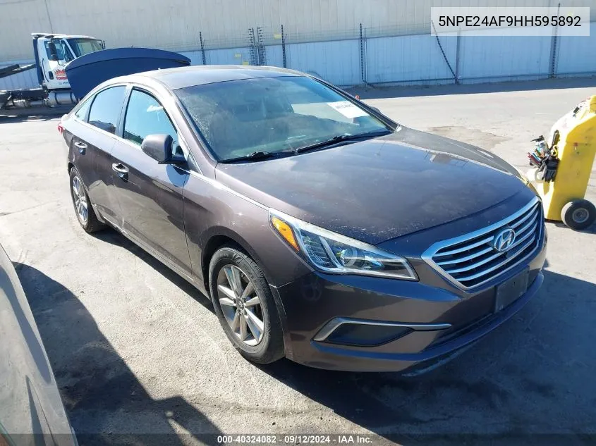 5NPE24AF9HH595892 2017 Hyundai Sonata Se