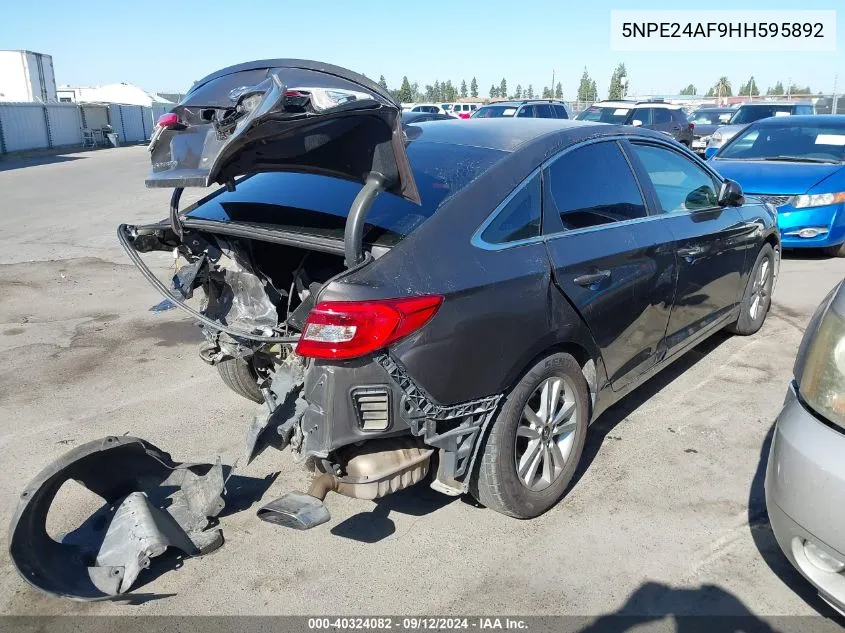 2017 Hyundai Sonata Se VIN: 5NPE24AF9HH595892 Lot: 40324082