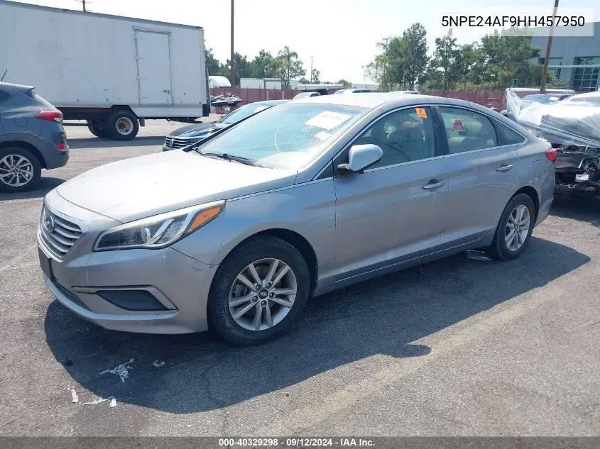 5NPE24AF9HH457950 2017 Hyundai Sonata 2.4L