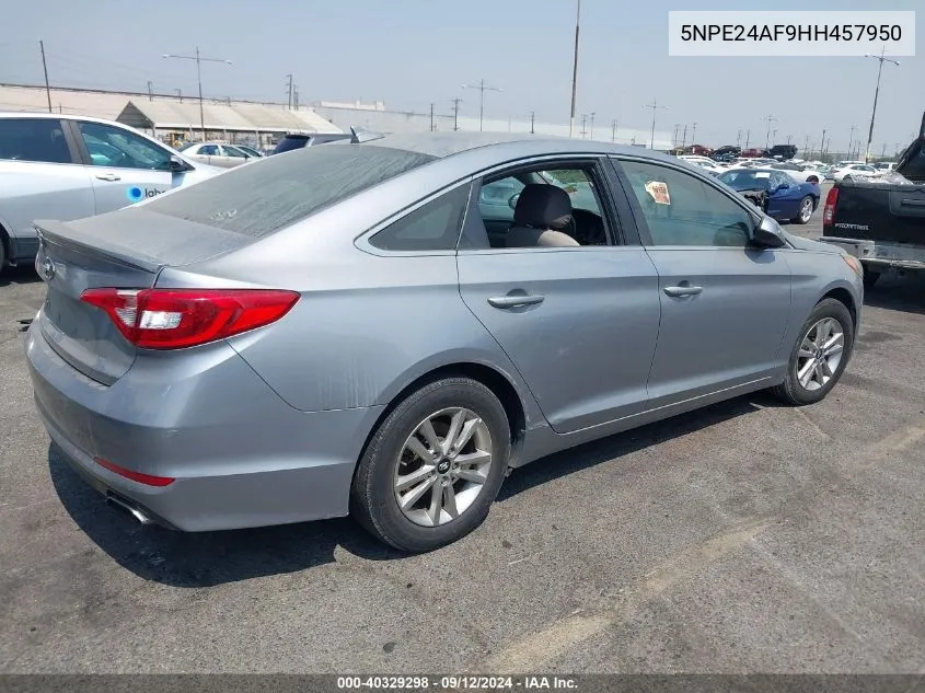 5NPE24AF9HH457950 2017 Hyundai Sonata 2.4L