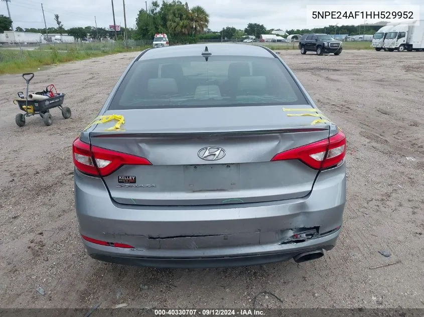 5NPE24AF1HH529952 2017 Hyundai Sonata Se