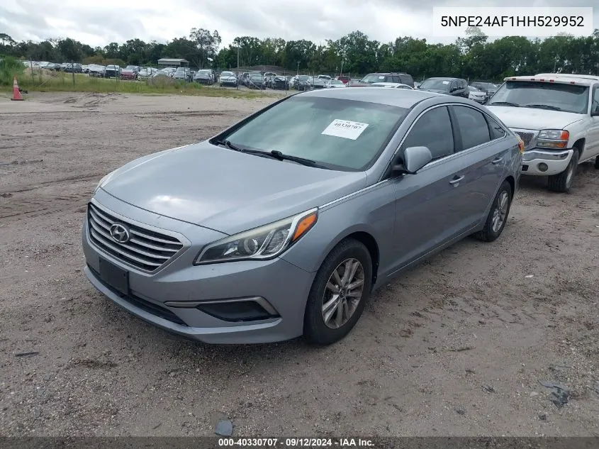 5NPE24AF1HH529952 2017 Hyundai Sonata Se