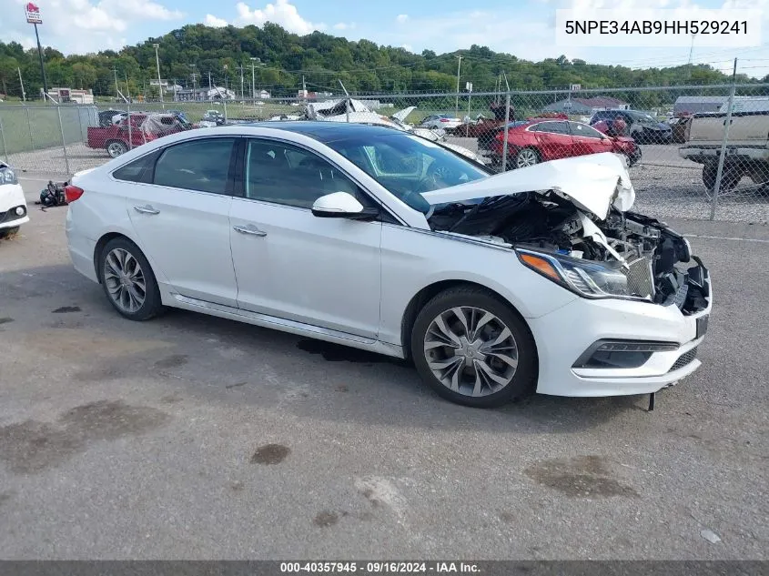 2017 Hyundai Sonata Limited 2.0T VIN: 5NPE34AB9HH529241 Lot: 40357945