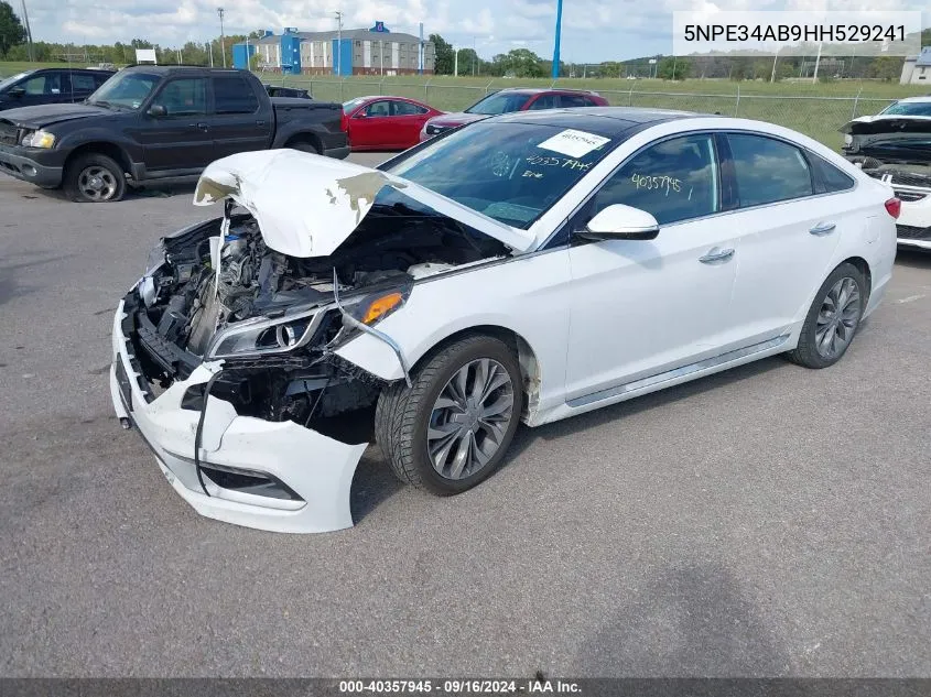 2017 Hyundai Sonata Limited 2.0T VIN: 5NPE34AB9HH529241 Lot: 40357945