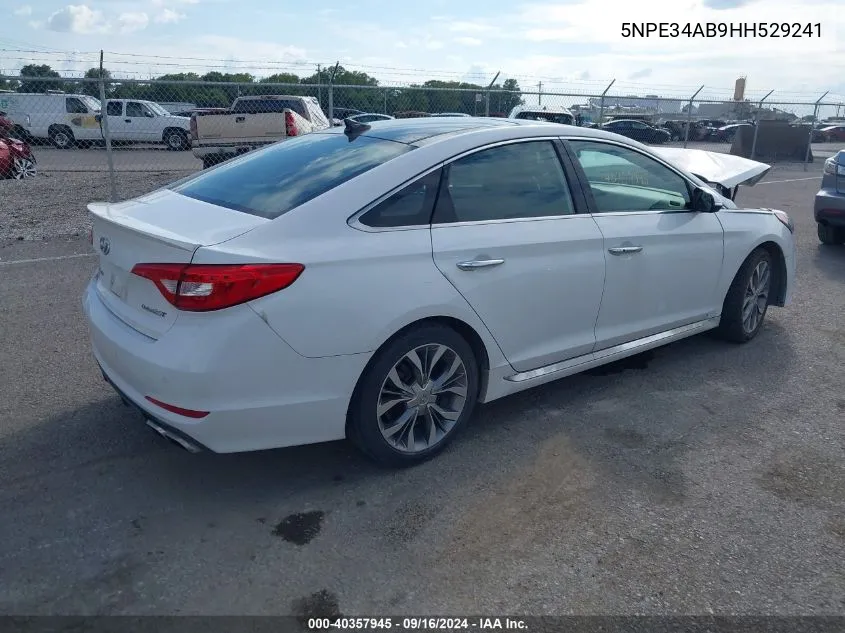 5NPE34AB9HH529241 2017 Hyundai Sonata Limited 2.0T