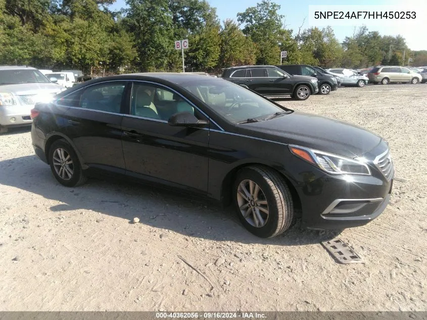 5NPE24AF7HH450253 2017 Hyundai Sonata Se