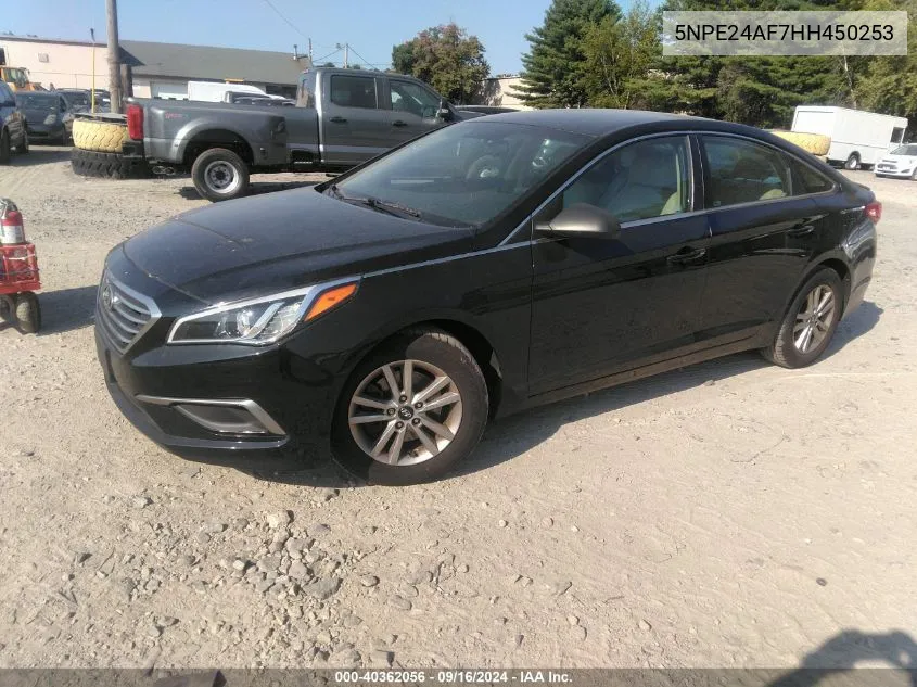 5NPE24AF7HH450253 2017 Hyundai Sonata Se