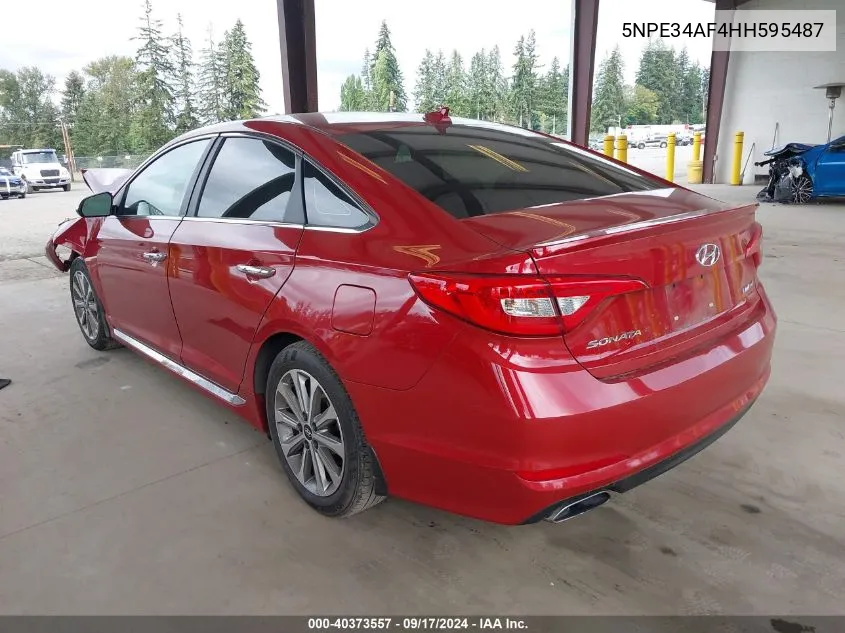 5NPE34AF4HH595487 2017 Hyundai Sonata Limited