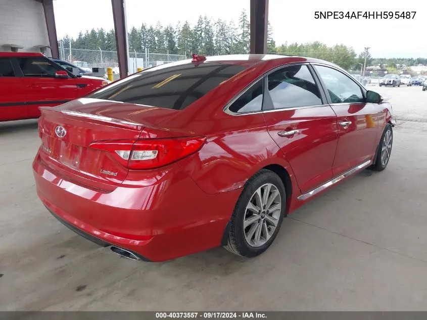 5NPE34AF4HH595487 2017 Hyundai Sonata Limited