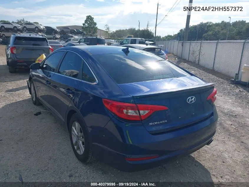 2017 Hyundai Sonata VIN: 5NPE24AF2HH557372 Lot: 40379595