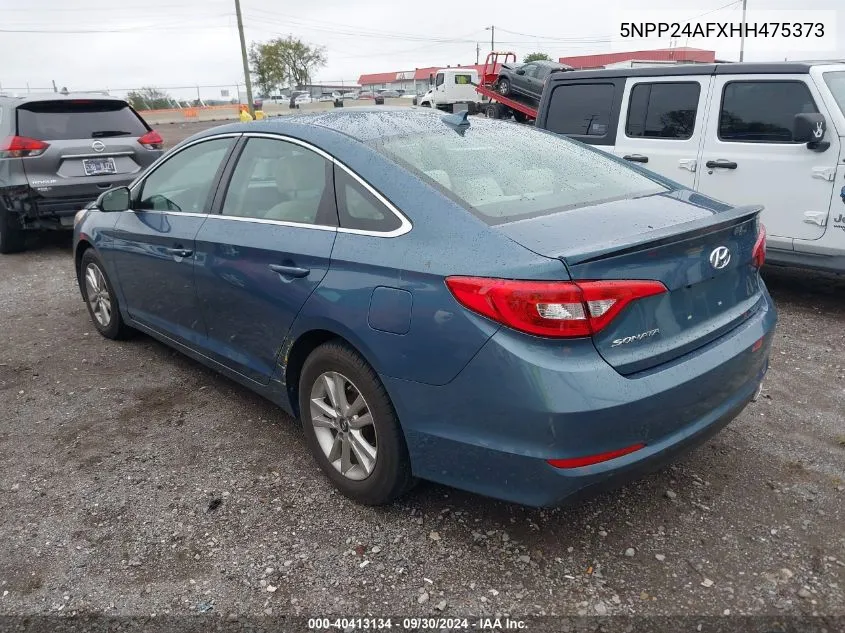 2017 Hyundai Sonata VIN: 5NPP24AFXHH475373 Lot: 40413134