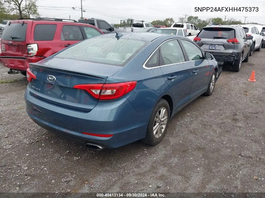 2017 Hyundai Sonata VIN: 5NPP24AFXHH475373 Lot: 40413134