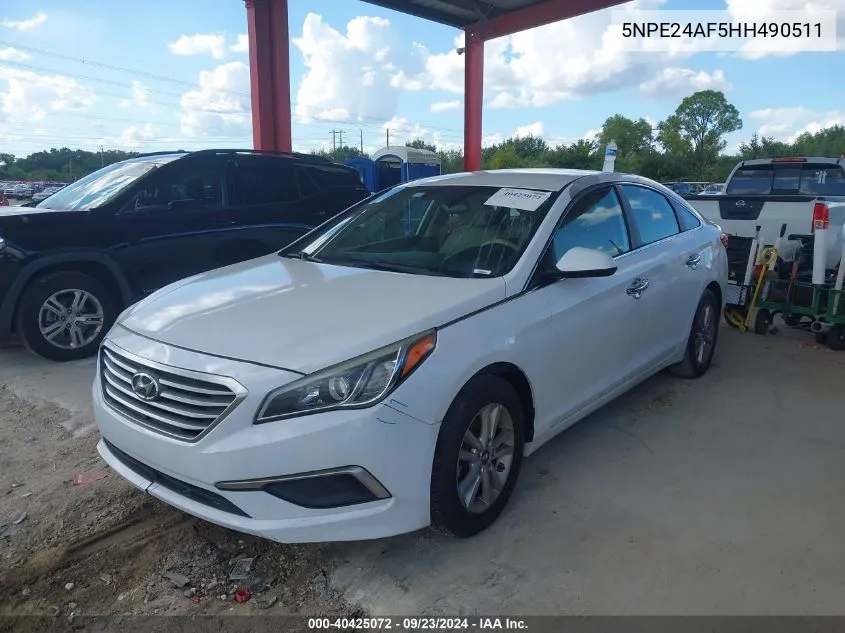 5NPE24AF5HH490511 2017 Hyundai Sonata Se